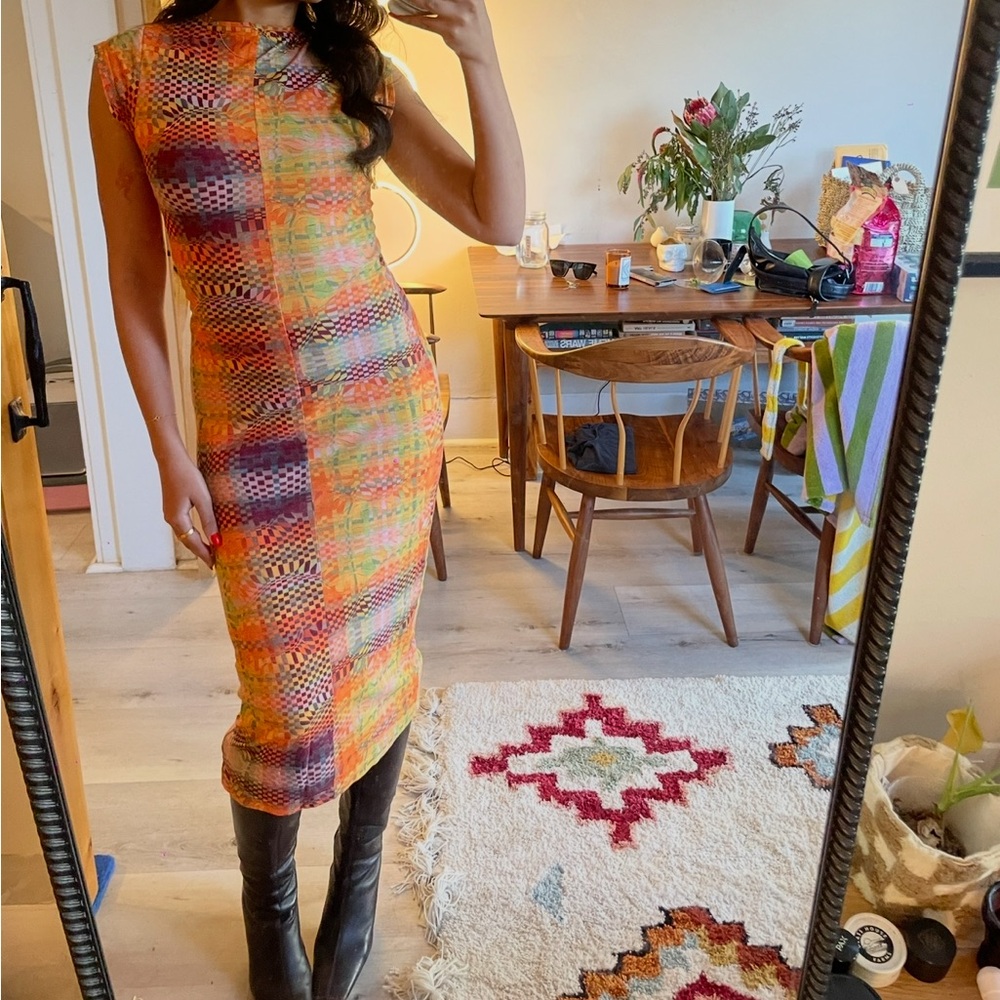 Paloma wool campo dress - intense orange